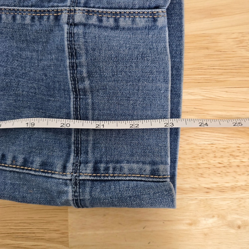 Hollister Medium Wash‎ Denim Wide Leg Jumpsuit Blue Smocked Back Small - Picture 7 of 10
